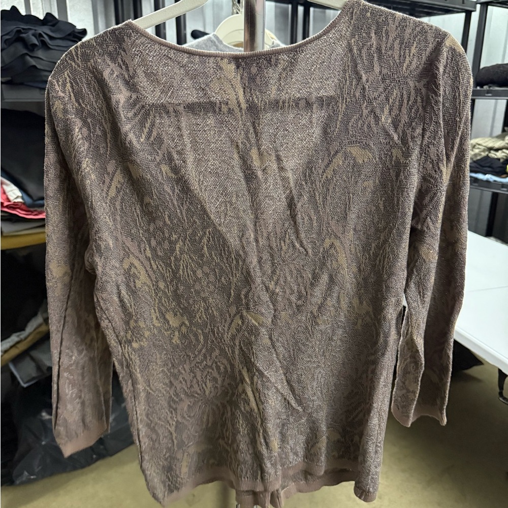 Peruvian Connection Brown Patterned Cardigan - image 2